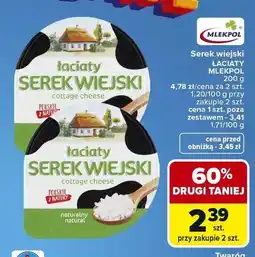 Carrefour Serek wiejski Łaciate Mlekpol oferta