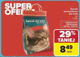 Carrefour Żwirek bentonitowy dla kota oferta
