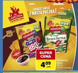Carrefour Krakersy mini Lajkonik Bruschetta oferta