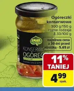 Carrefour Ogóreczki konserwowe Smak oferta