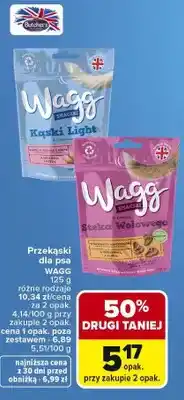 Carrefour Przekąski dla psa Kąski Light Wagg oferta