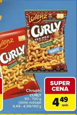 Carrefour Chrupki Curly Lorenz Peanut Classic oferta