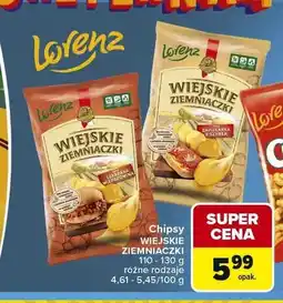 Carrefour Chipsy Wiejskie Ziemniaczki Lorenz Szarpana Wieprzowina oferta