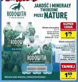 Carrefour Woda mineralna Rodowita z Roztocza gazowana 6-pak oferta