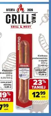 Carrefour Kiełbasa podwawelska z szynki Olewnik oferta