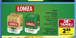 Carrefour Piwo Łomża Jasne 4-pak oferta