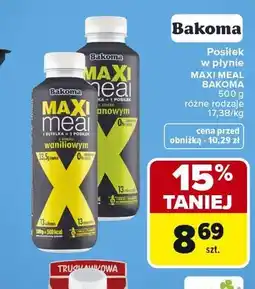 Carrefour Posiłek w płynie Maxi Meal Bakoma oferta