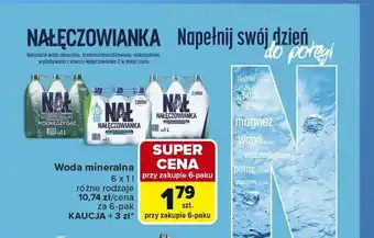 Carrefour Woda mineralna NAŁĘCZOWIANKA 6-pak oferta