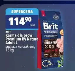 Biedronka Karma dla psów Premium By Nature Adult L sucha z kurczakiem BRIT oferta