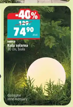 Biedronka Kula solarna 30cm biała SANICO oferta