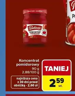 Carrefour Koncentrat pomidorowy Pudliszki oferta