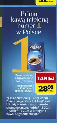 Carrefour Kawa mielona PRIMA FINEZJA oferta