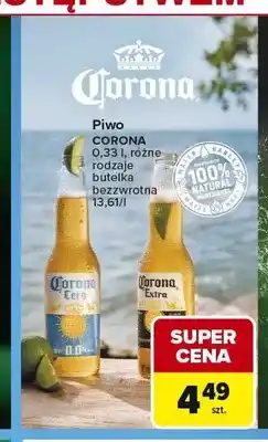 Carrefour Piwo bezalkoholowe Corona Cero oferta