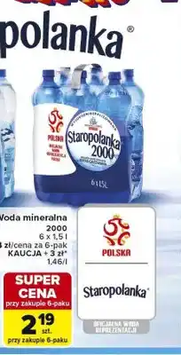 Carrefour Woda mineralna Staropolanka 2000 6-pak oferta