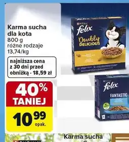 Carrefour Karma sucha dla kota Doubly Delicious Felix oferta