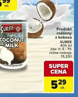 Carrefour Produkt roślinny z kokosa SUREE zaw. tł. 5-7% oferta