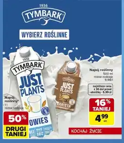 Carrefour Napój roślinny Tymbark Just Plants Barista oferta
