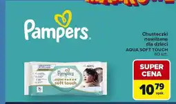 Carrefour Chusteczki nawilżane dla dzieci Pampers Aqua Soft Touch 60-pak oferta