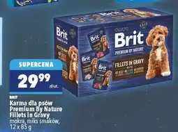 Biedronka Karma dla psów Premium By Nature Fillets in Gravy mokra miks smaków BRIT 12-pak oferta