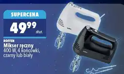 Biedronka Mikser ręczny HOFFEN 400W 4 końcówki czarny oferta