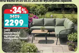 Biedronka Zestaw mebli ogrodowych Goldgarden Sunset narożnik i stolik SANICO oferta