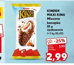 Kaufland Kanapka mleczna Kinder oferta
