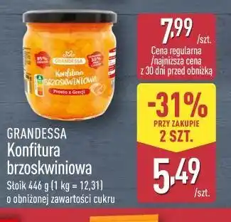 ALDI Konfitura brzoskwiniowa GRANDESSA oferta