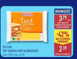 ALDI Milsani Ser topiony tost w plastrach oferta