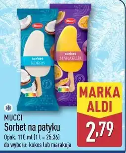 ALDI Sorbet na patyku MUCCI oferta
