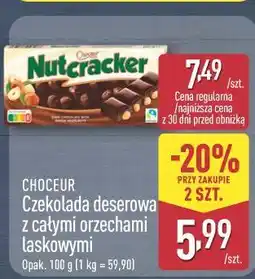 ALDI CHOCEUR Czekolada deserowa z całymi orzechami laskowymi oferta