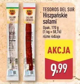 ALDI TESOROS DEL SUR Hiszpańskie salami oferta