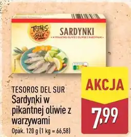 ALDI TESOROS DEL SUR Sardynki w pikantnej oliwie z warzywami oferta