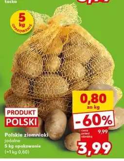 Kaufland Polskie ziemniaki jadalne 5 kg opakowanie (=1 kg 0,80) oferta
