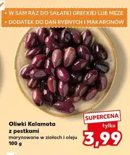 Kaufland Oliwki Kalamata z pestkami marynowane w ziołach i oleju oferta