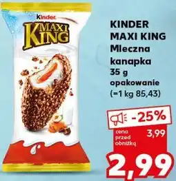 Kaufland KINDER MAXI KING Mleczna kanapka 35 g opakowanie oferta