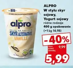 Kaufland ALPRO W stylu skyr sojowy, Yogurt sojowy różne rodzaje 400 g opakowanie oferta