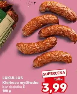 Kaufland LUKULLUS Kiełbasa myśliwska bez dodatku E oferta