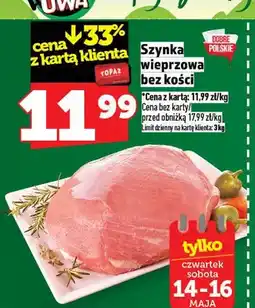 Topaz Szynka wieprzowa bez kości oferta