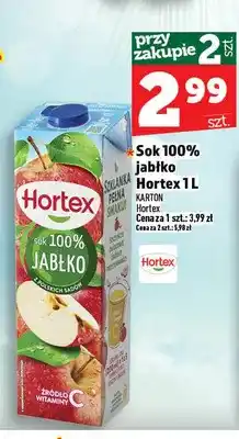 Topaz Sok 100% jabłko Hortex oferta