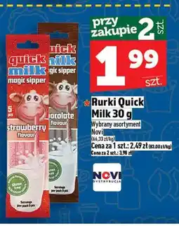 Topaz Rurki Quick Milk strawberry flavour oferta
