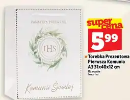 Topaz Torebka Prezentowa Pierwsza Komunia A3 31x40x12cm oferta