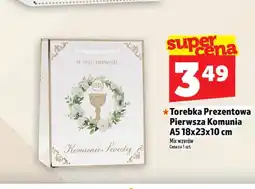 Topaz Torebka Prezentowa Pierwsza Komunia A5 18x23x10cm oferta