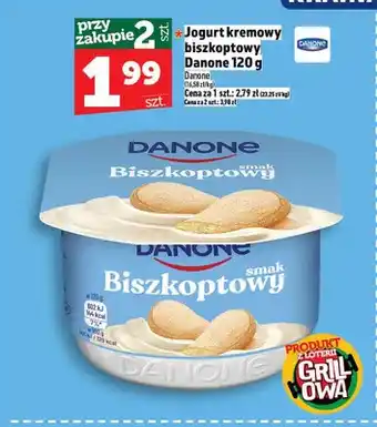 Topaz Jogurt kremowy biszkoptowy Danone oferta