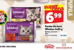 Topaz Karma dla kota Pure Delight Whiskas 4-pak oferta