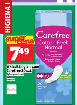 Topaz Wkładki higieniczne Carefree oferta