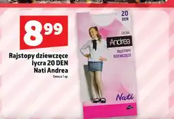 Topaz Rajstopy dziewczęce lycra 20 DEN Nati Andrea oferta