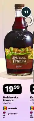 Netto Wino Mołdawska Piwnica Merlot półsłodkie Mołdawia oferta