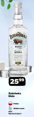Netto Wódka czysta Żubrówka Biała 40% oferta