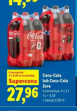 Lidl Napój gazowany Coca-Cola 4-pak oferta