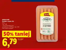 Lidl Parówki z szynki Pikok Pure XXL oferta